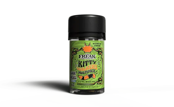 THCA Kitty Walkers Pre-Roll 0.5g – 7ct Jar – Sour Diesel